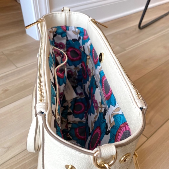 NWOT Francesca’s Collection Tan Purse with Many Pockets - Picture 11 of 16